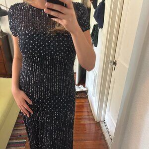 Adrianna Papell Embroidered Dress